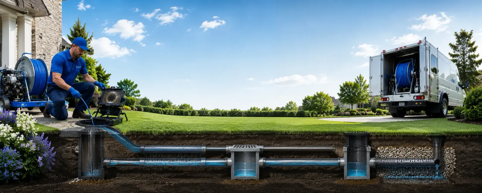 Outdoor drain cleaning information for Camp Meeker, CA
